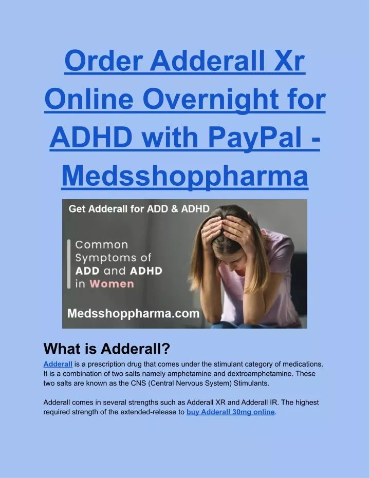 order adderall xr online overnight for adhd with