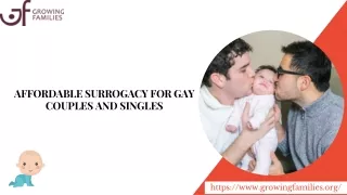 AFFORDABLE SURROGACY FOR GAY COUPLES AND SINGLES