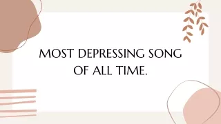 most depressing song of all time