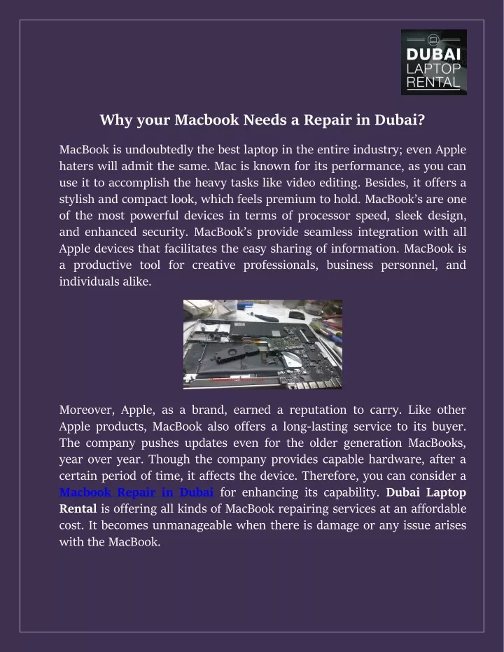 why your macbook needs a repair in dubai