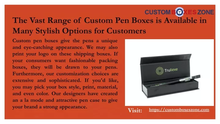 the vast range of custom pen boxes is available