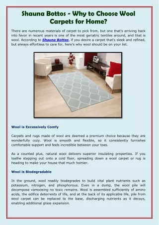shauna bottos why to choose wool carpets for home
