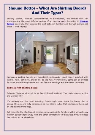 shauna bottos what are skirting boards and their