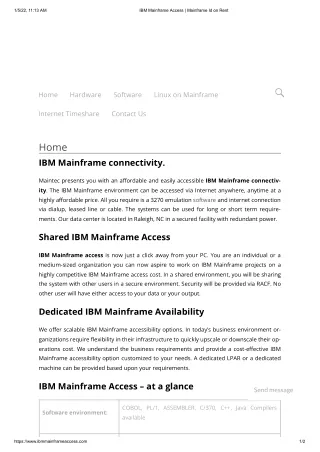 IBM Mainframe Access