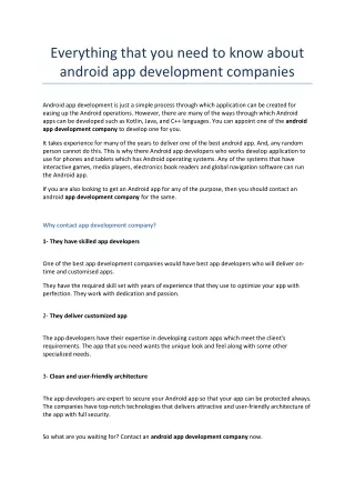 Everything that you need to know about android app development companies-converted