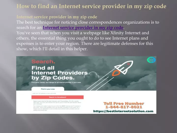 how to find an internet service provider