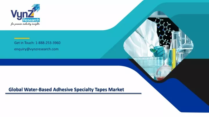 global water based adhesive specialty tapes market