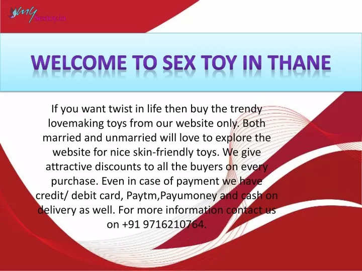 welcome to sex toy in thane