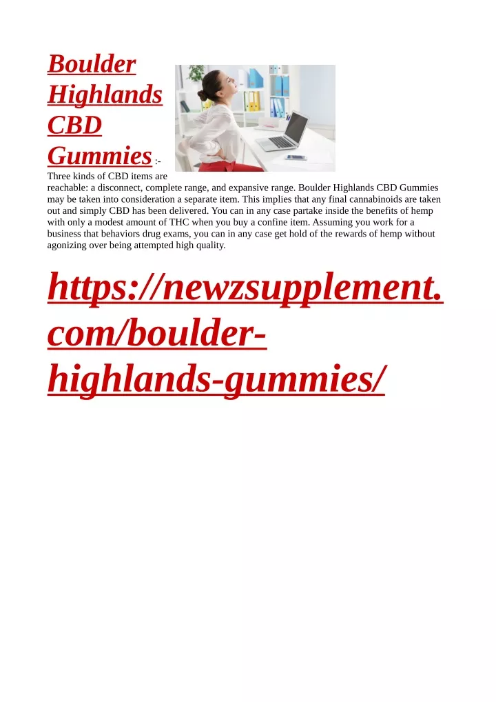 boulder highlands cbd gummies three kinds