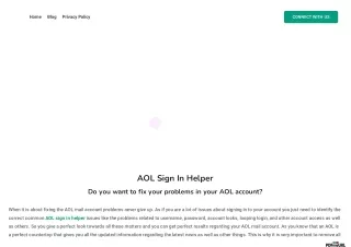 AOL sign in helper