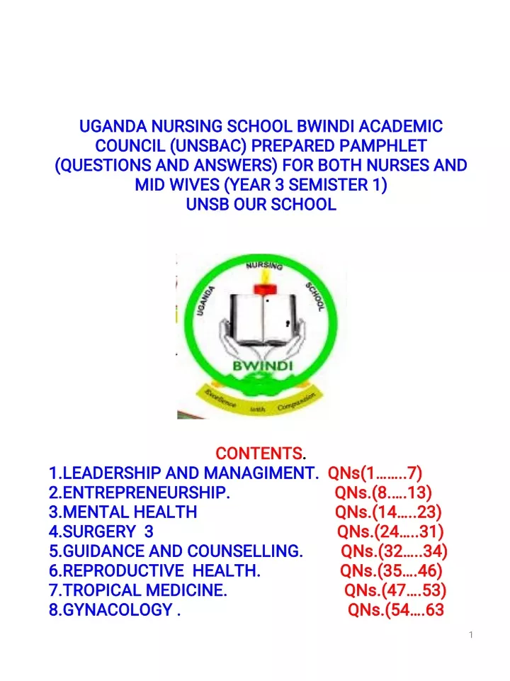 uganda nursing school bwindi academic uganda