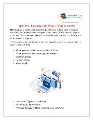 how does data recovery process work in dubai