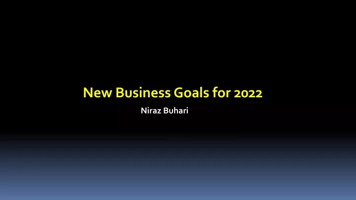 new business goals for 2022