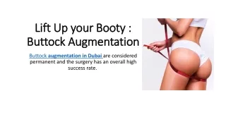 Lift Up your Booty through buttock augmentation