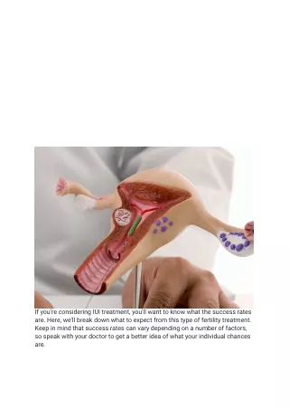 IUI Success Rates. What to Expect