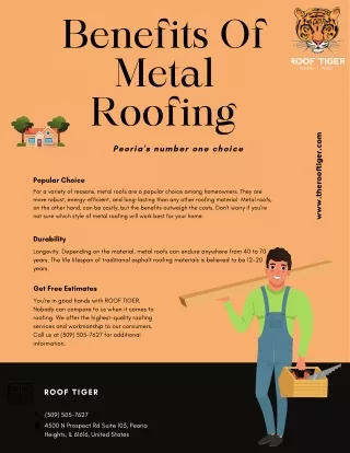 Benefits Of Metal Roofing | ROOF TIGER