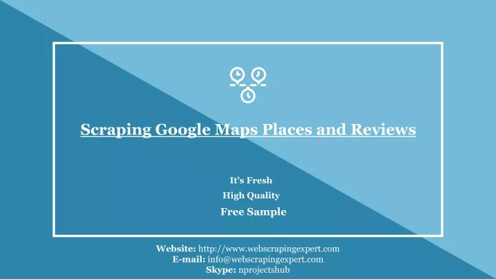 scraping google maps places and reviews