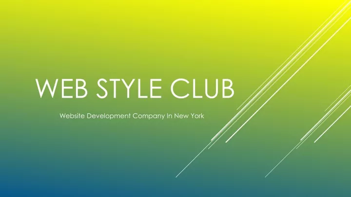 web style club