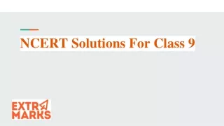 ncert solutions for class 9