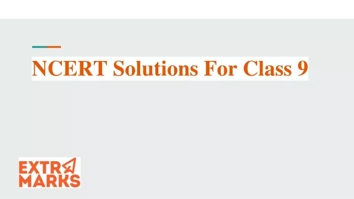 ncert solutions for class 9