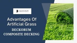 Advantages Of Artificial Grass