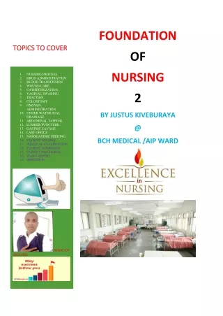 FOUNDATIONS OF NURSING 2 BY JUSTUS