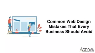 common web design mistakes that every business should avoid