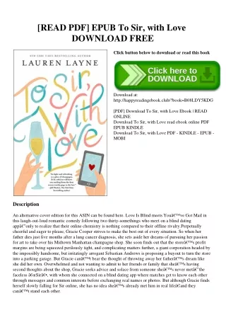 [READ PDF] EPUB To Sir  with Love DOWNLOAD FREE