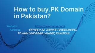 how to buy pk domain in pakistan