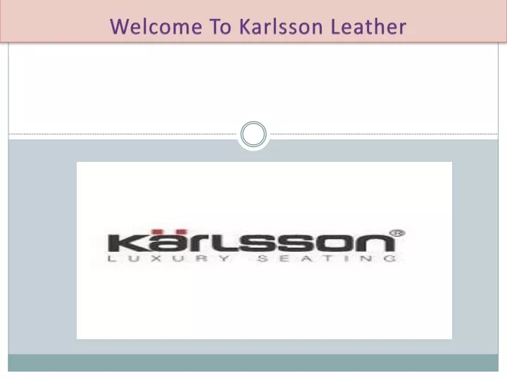 welcome to karlsson leather