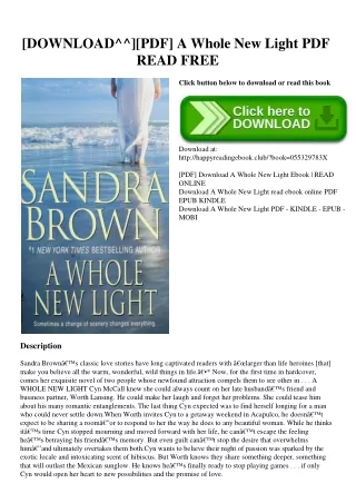 [DOWNLOAD^^][PDF] A Whole New Light PDF READ FREE