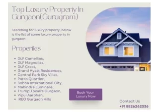 Top Luxury Property In Gurgaon(Gurugram) | Luxury Landmark