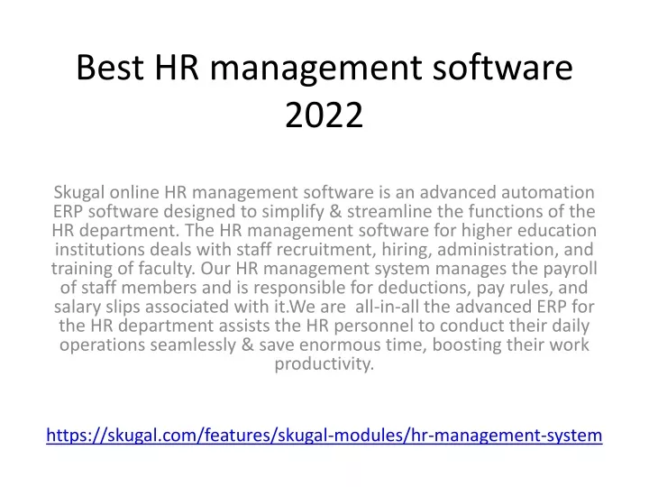 best hr management software 2022