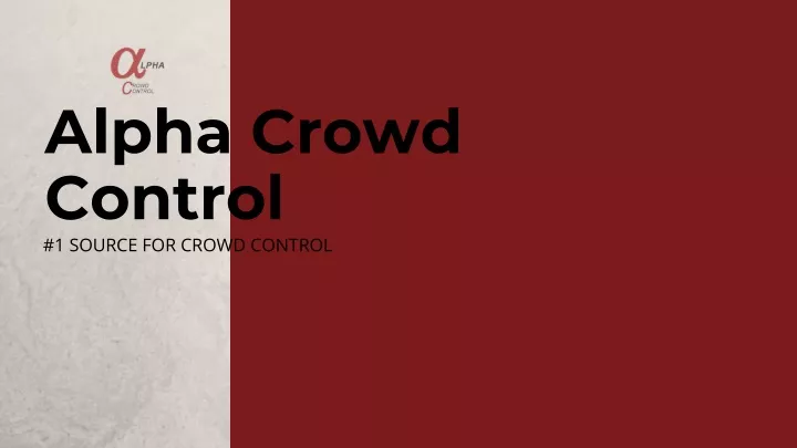alpha crowd control 1 source for crowd control