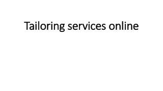 tailoring services online