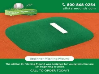 High Quality Baseball Mounds Built With Super Materials
