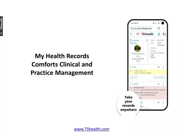 my health records comforts clinical and practice