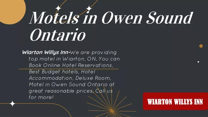 motels in owen sound ontario