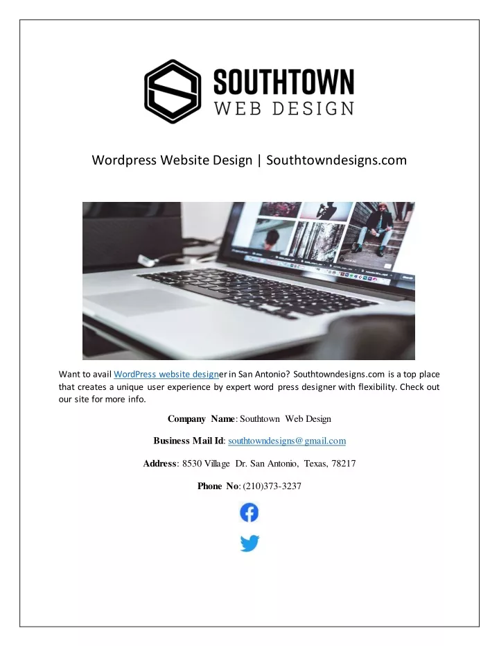 wordpress website design southtowndesigns com