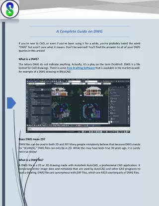 a complete guide on dwg