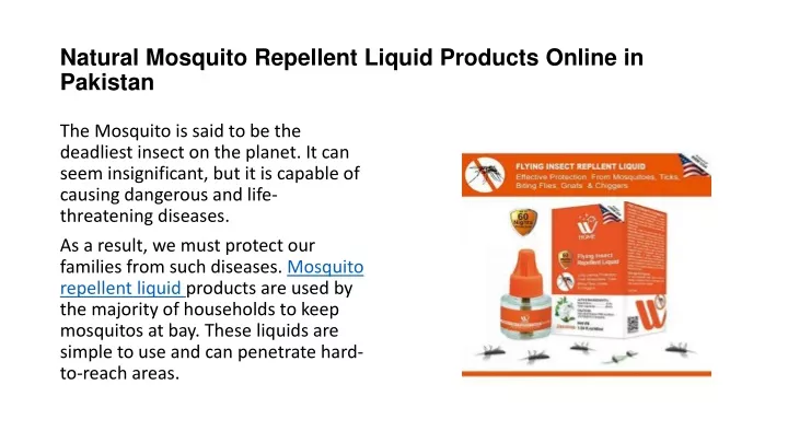 natural mosquito repellent liquid products online