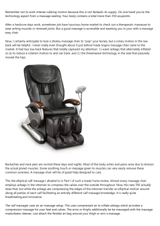 The Aires Massage Chair By Omega