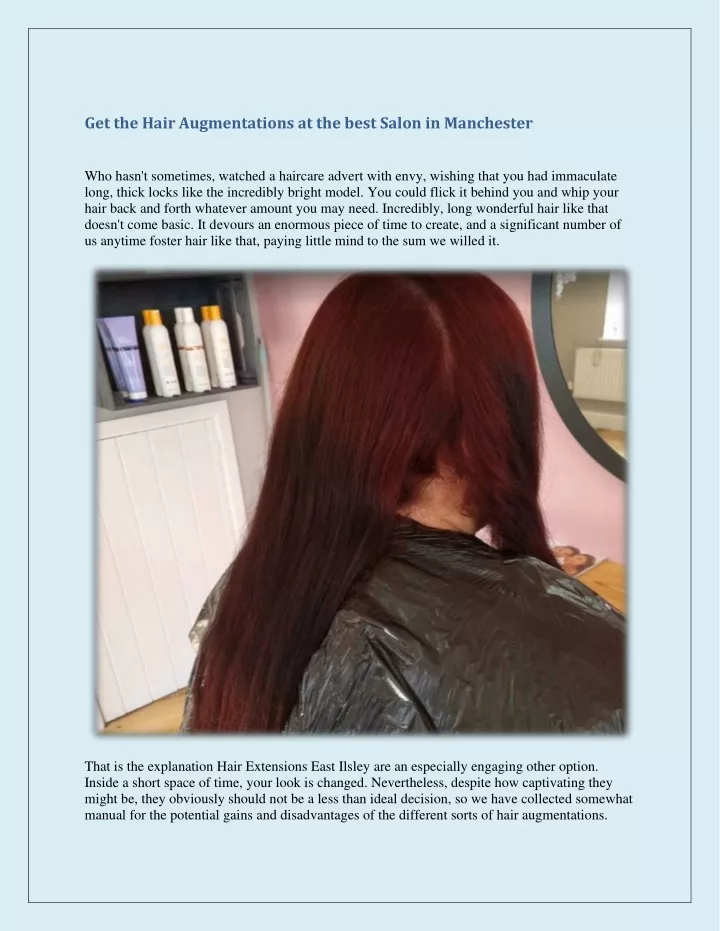 get the hair augmentations at the best salon