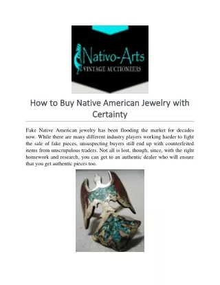 How to Buy Native American Jewelry with Certainty