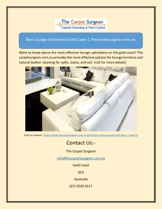 lounge upholstery gold coastBest Lounge Upholstery Gold Coast | Thecarpetsurgeon