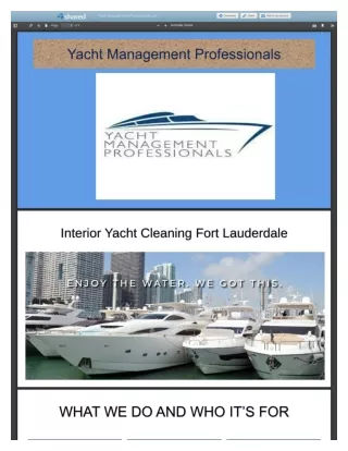 Yacht Management Professionals