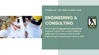 Engineering & Consulting Services in UAE