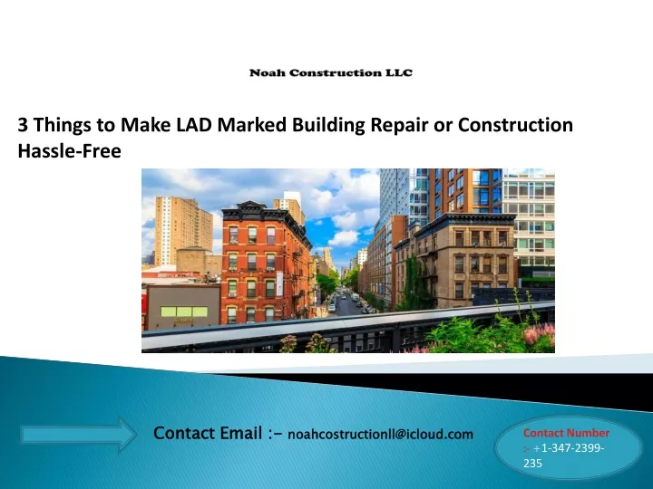 3 things to make lad marked building repair