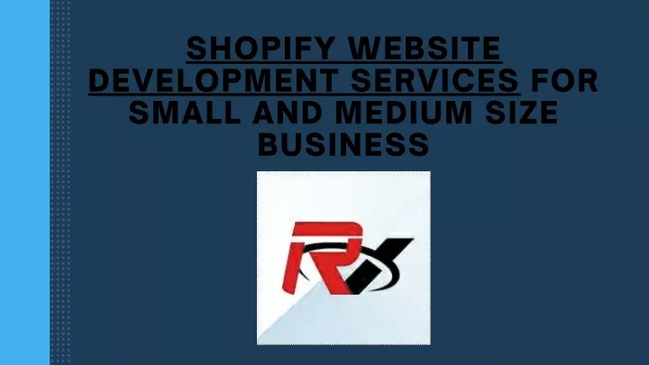 shopify website development services for small