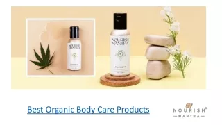 Best Organic Body Care Products